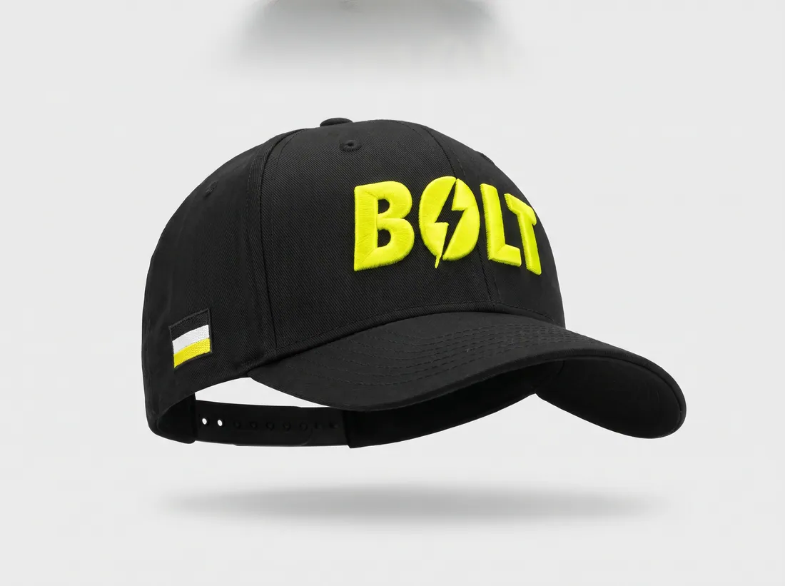 BOLT VOLT CLASSIC — Negro con bordado volt. El original.